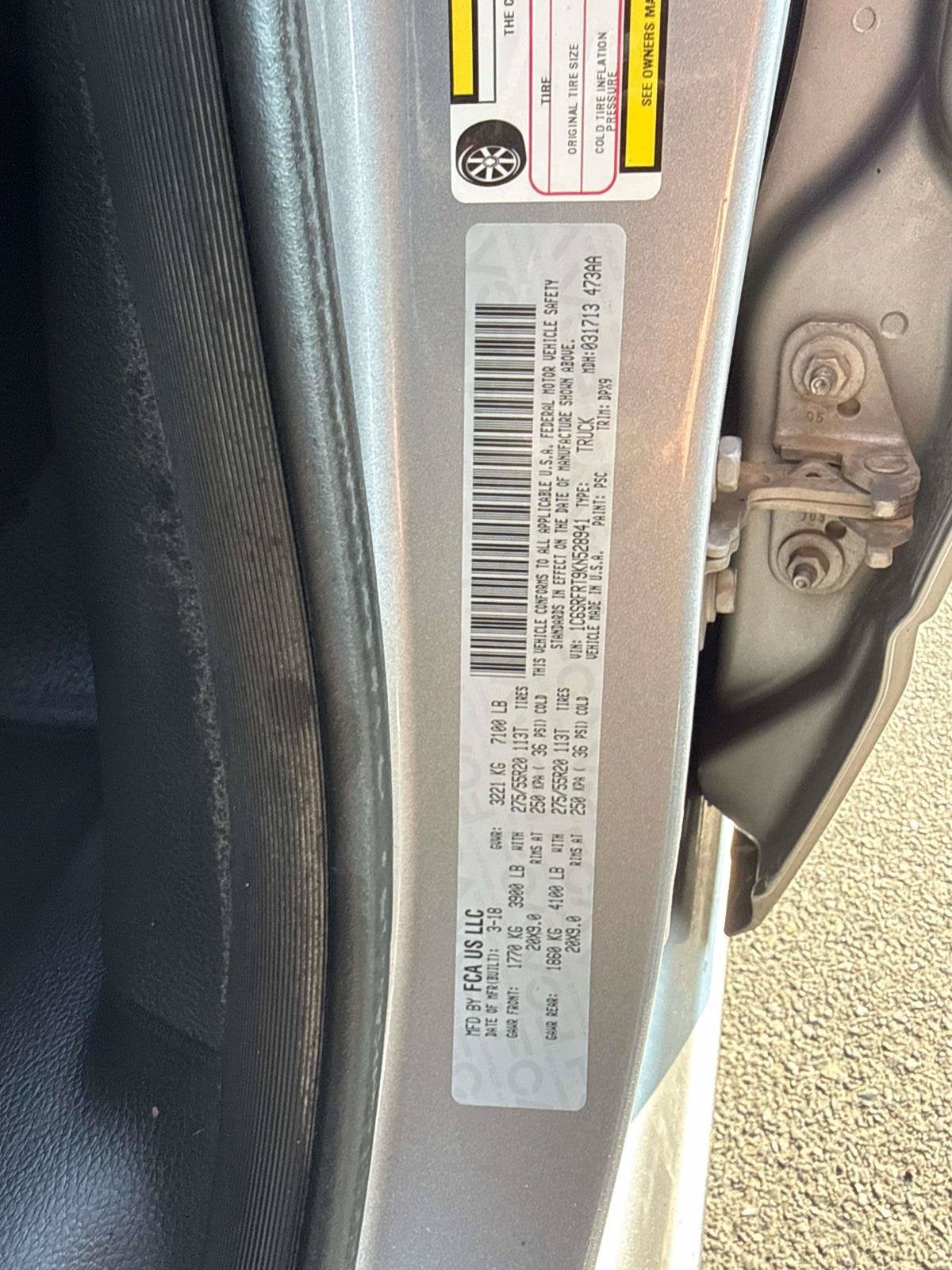 2019 RAM 1500 Laramie