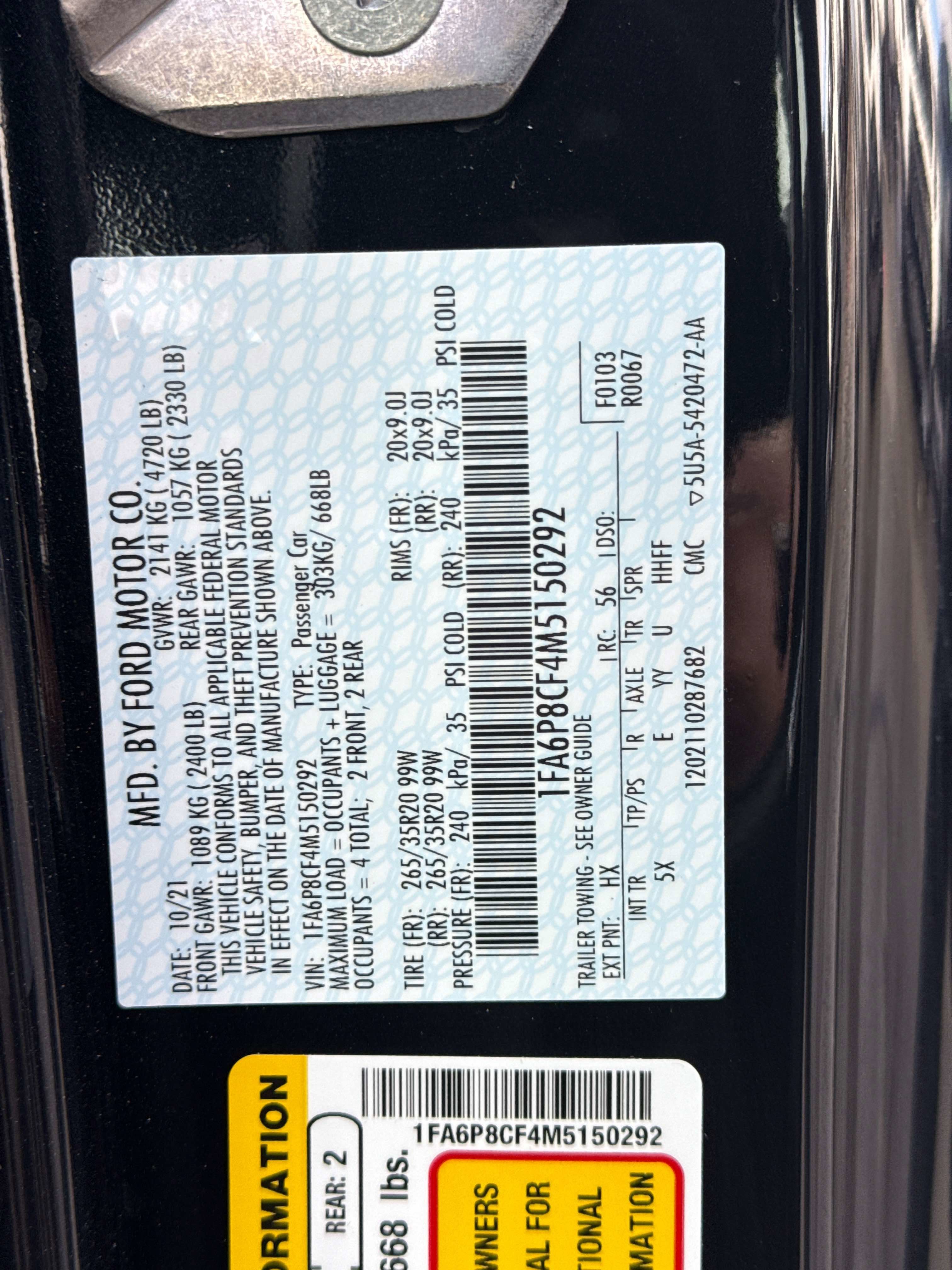 2021 Ford Mustang GT