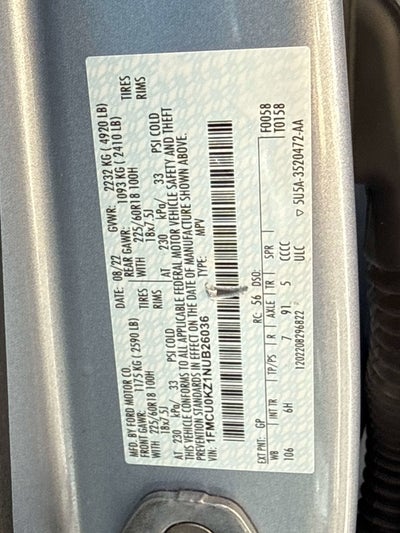 2022 Ford Escape SEL Plug-In Hybrid