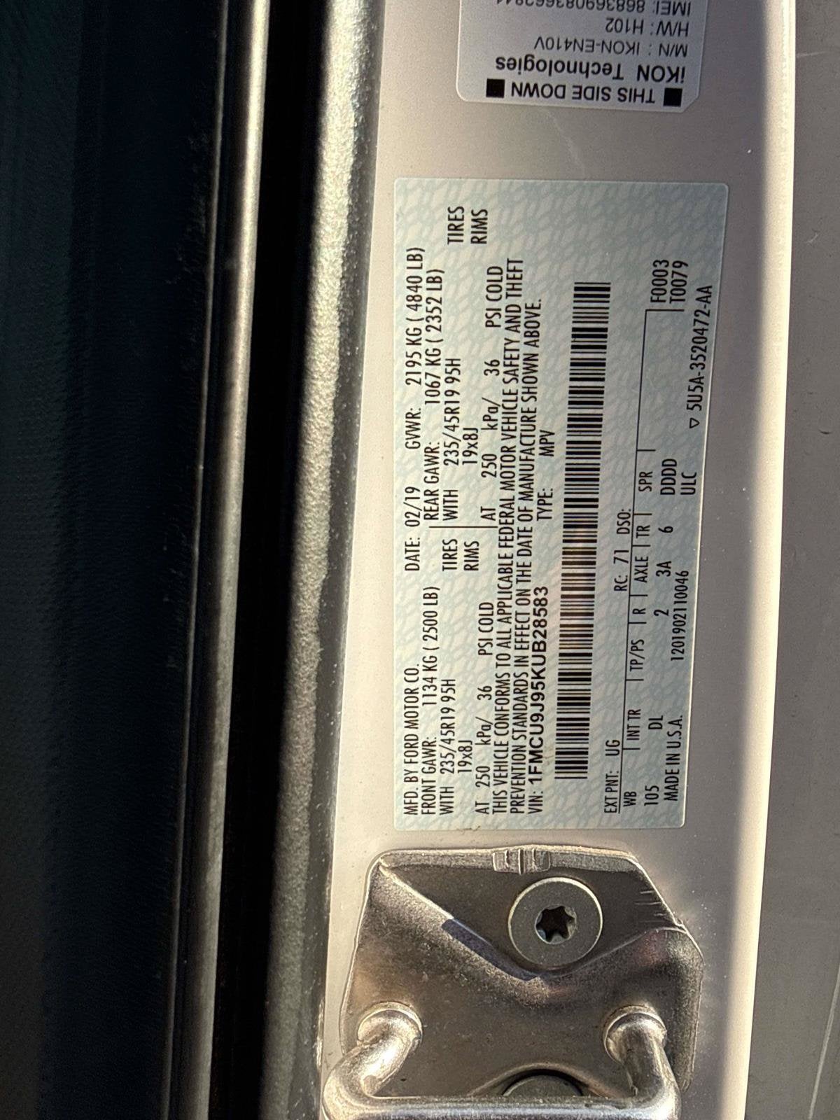 2019 Ford Escape Titanium