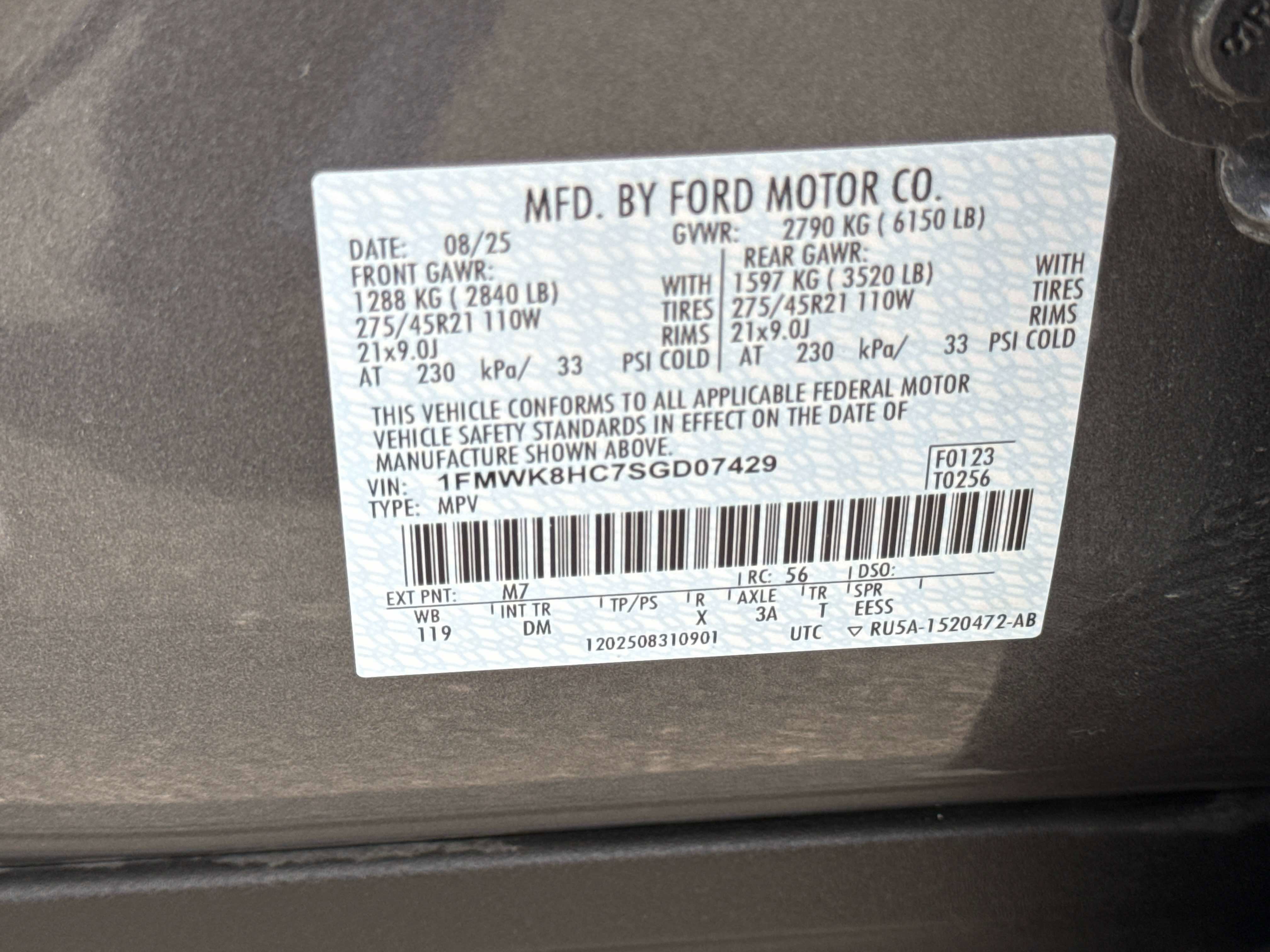 2025 Ford Explorer Platinum