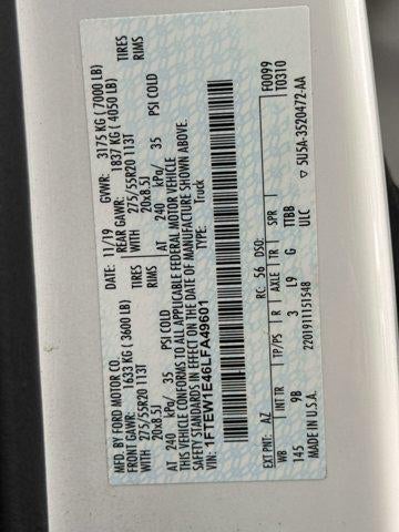 2020 Ford F-150 Platinum