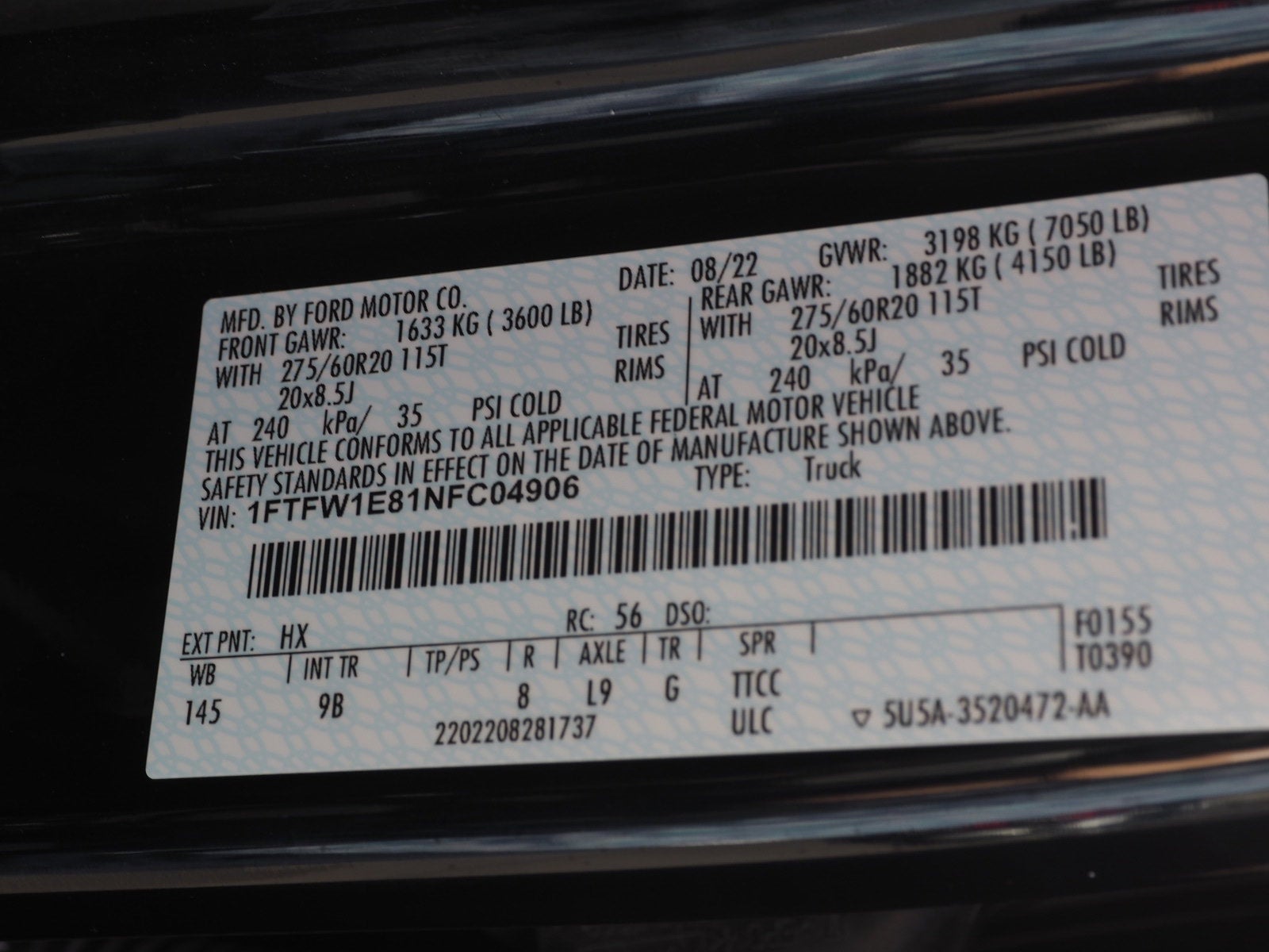 2022 Ford F-150 Platinum