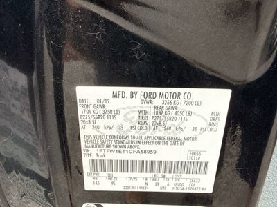 2012 Ford F-150 Platinum