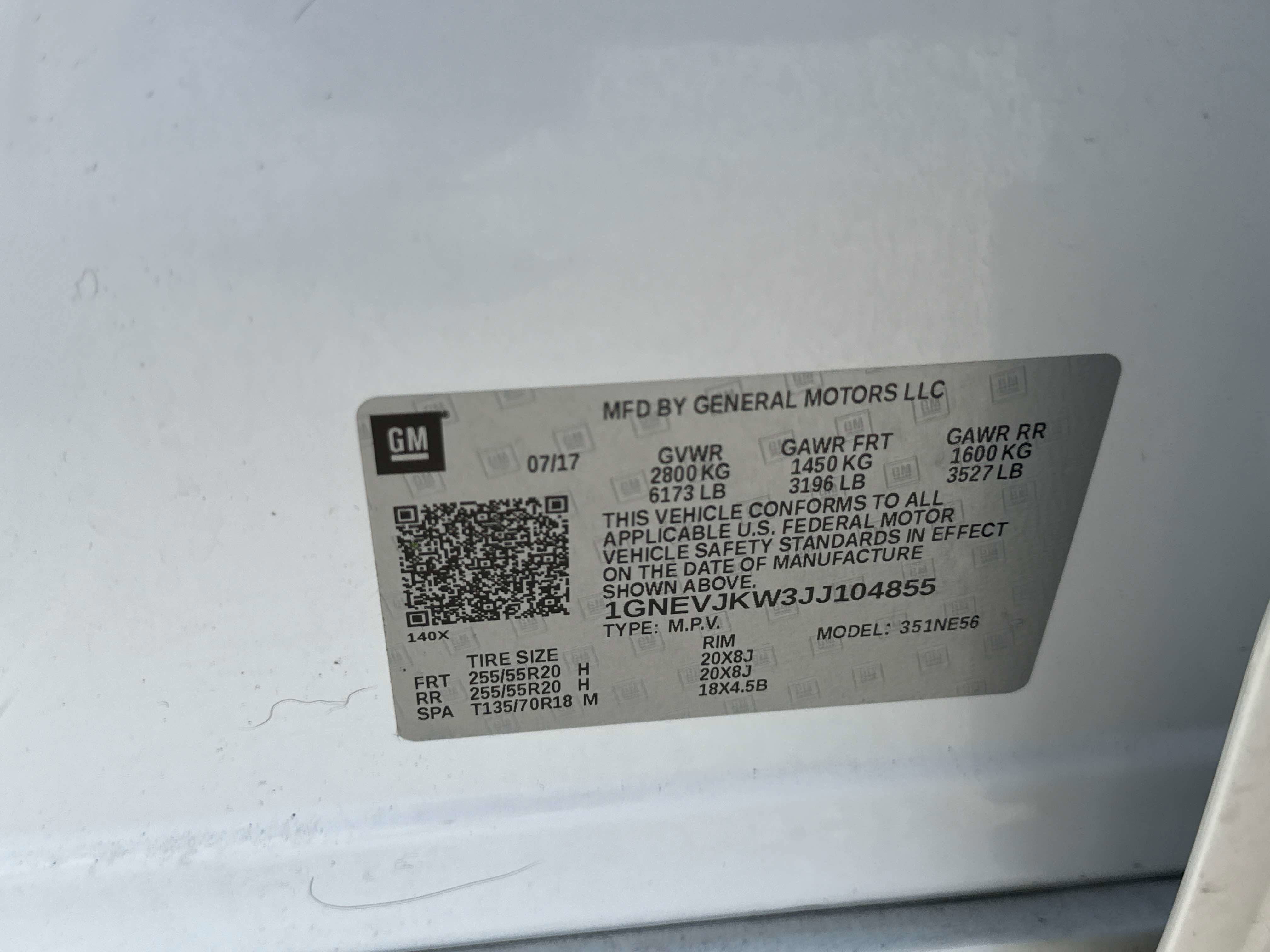 2018 Chevrolet Traverse Premier