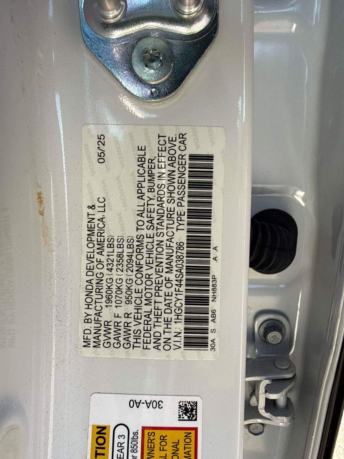 2025 Honda Accord SE