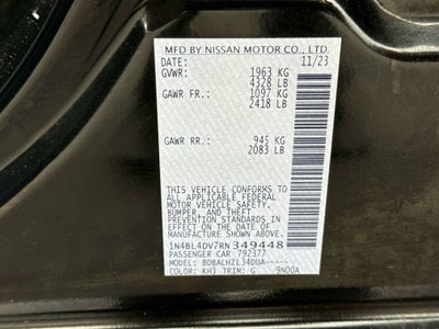 2024 Nissan Altima 2.5 SV