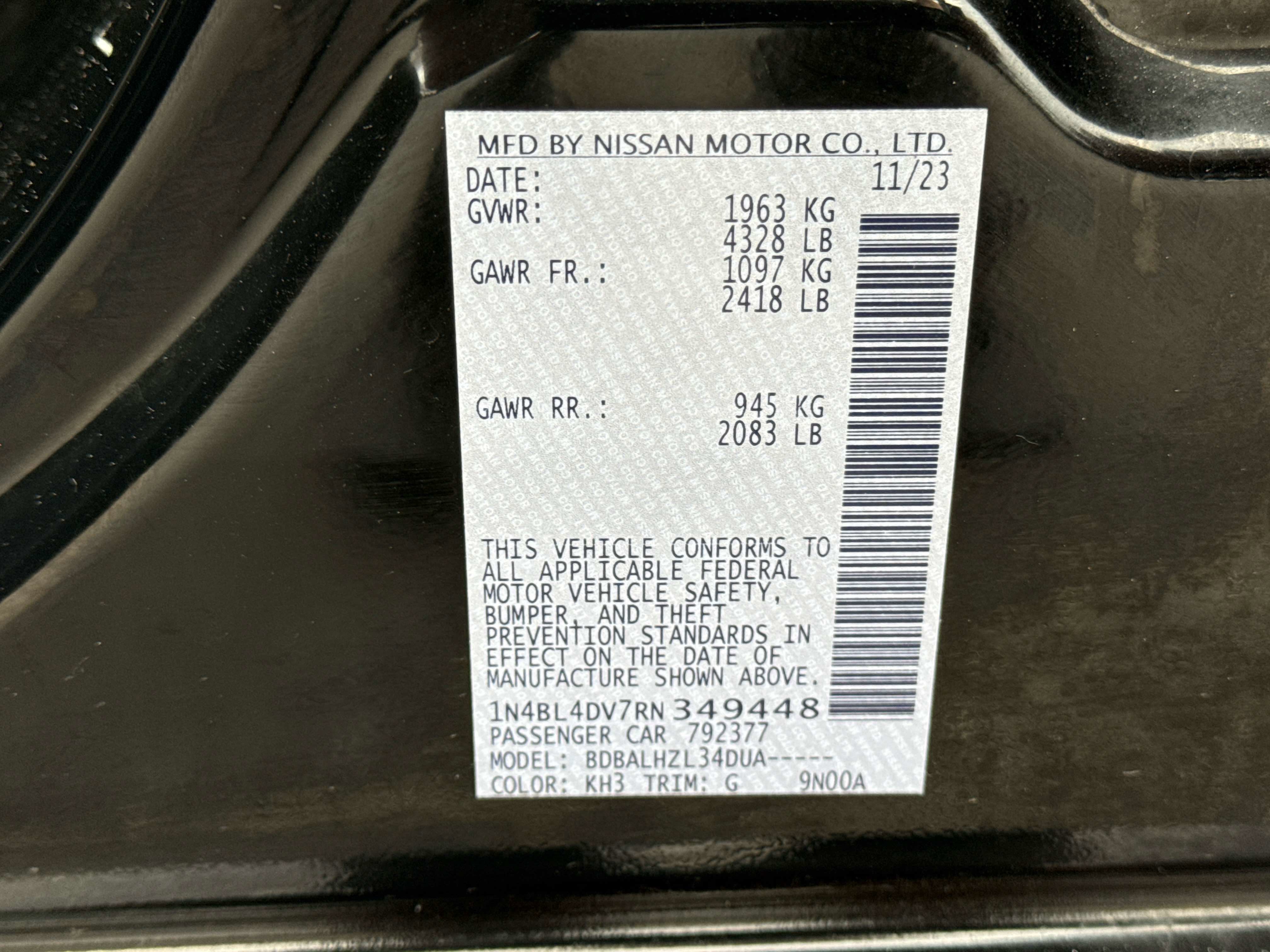 2024 Nissan Altima 2.5 SV