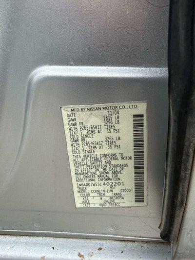 2005 Nissan Frontier SE