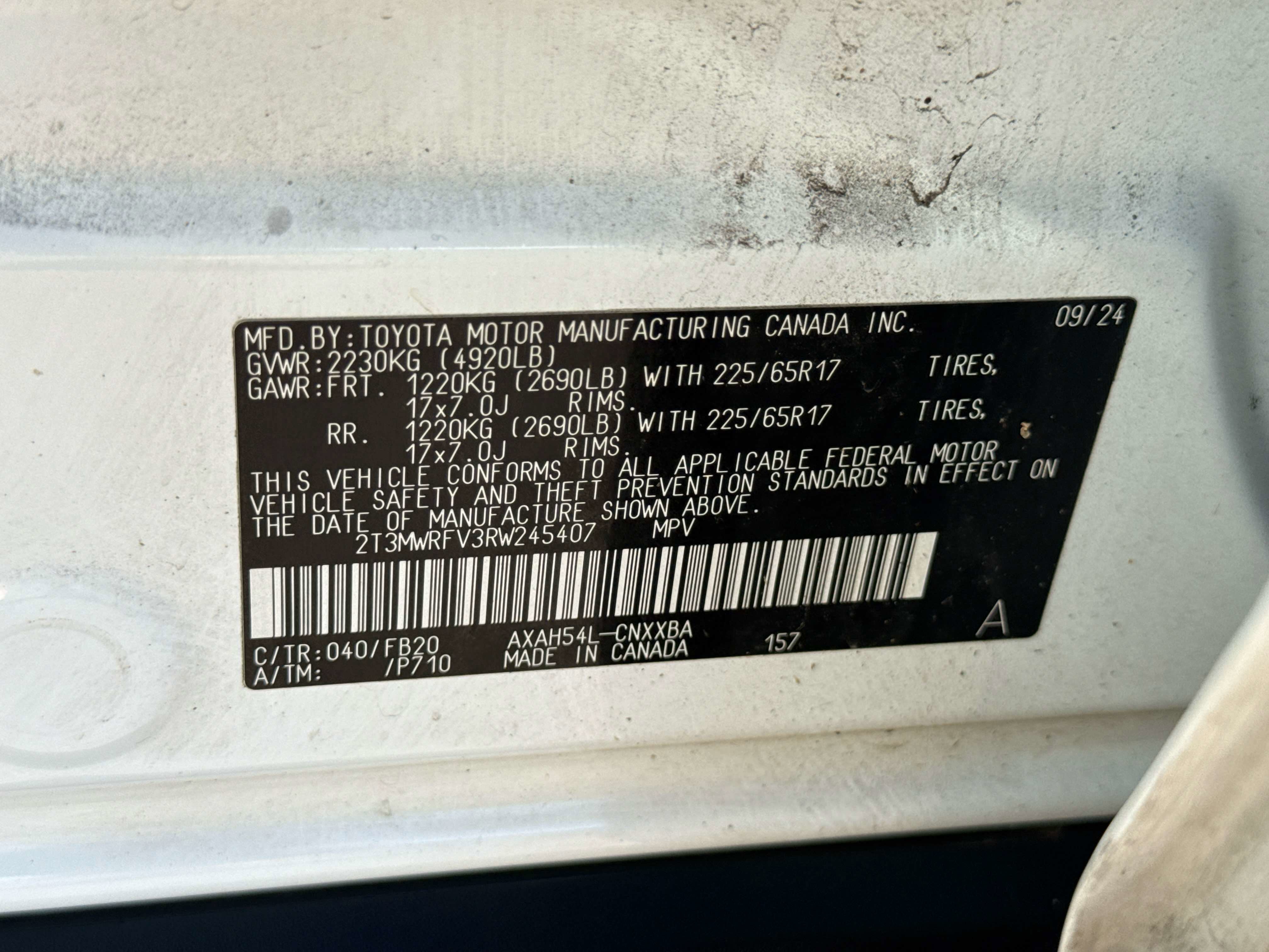 2024 Toyota RAV4 HYBRID Hybrid LE