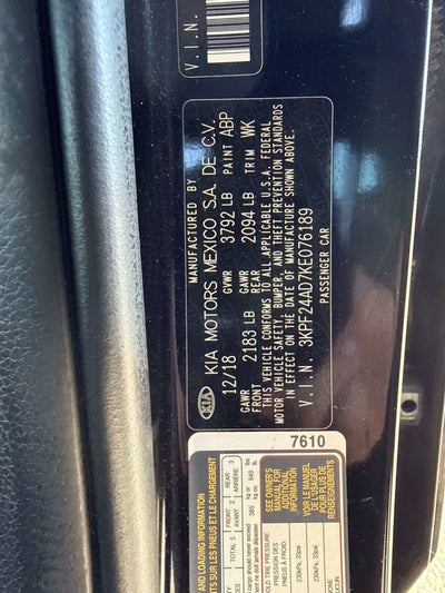 2019 Kia Forte LXS