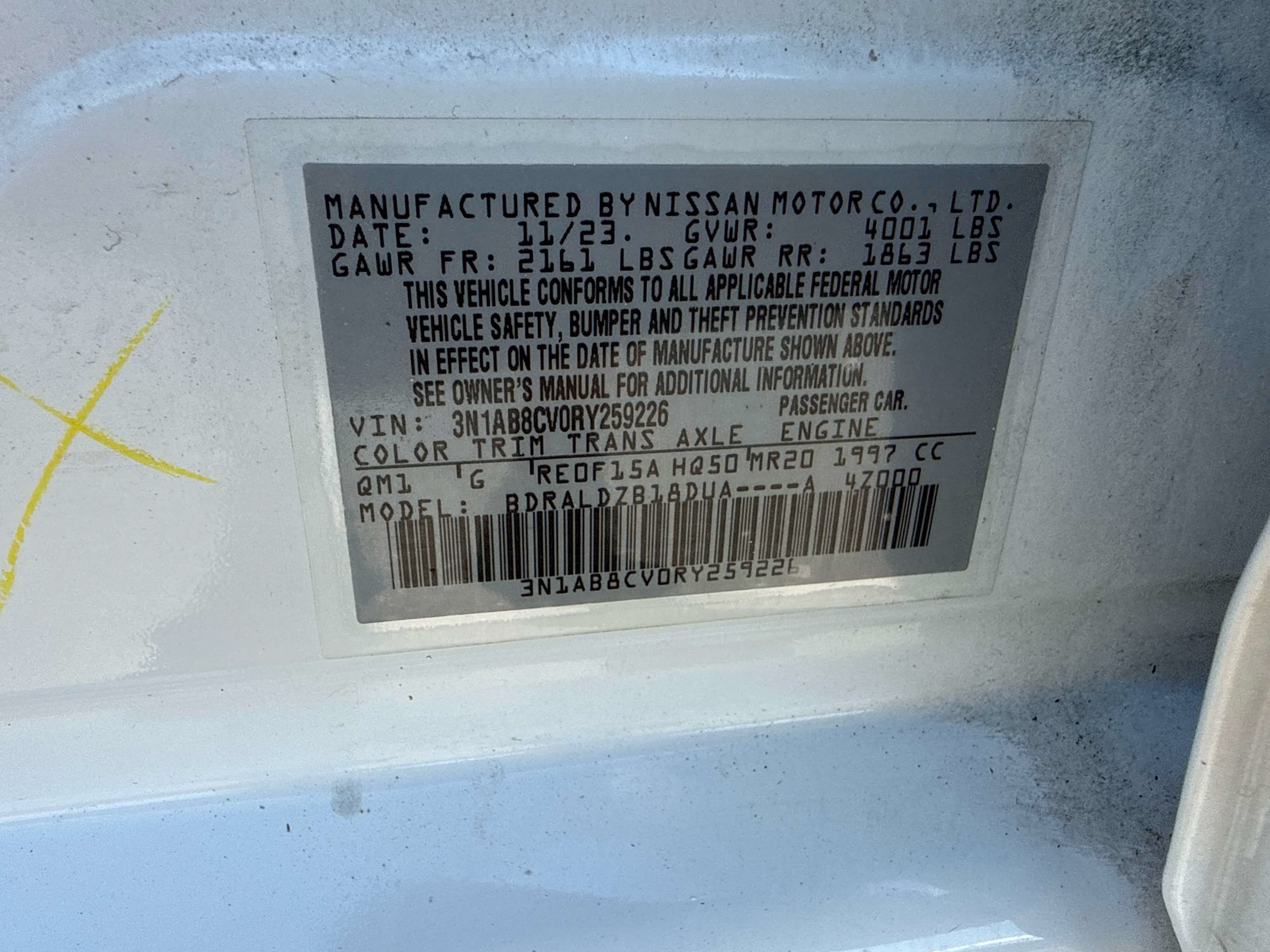 2024 Nissan Sentra SV