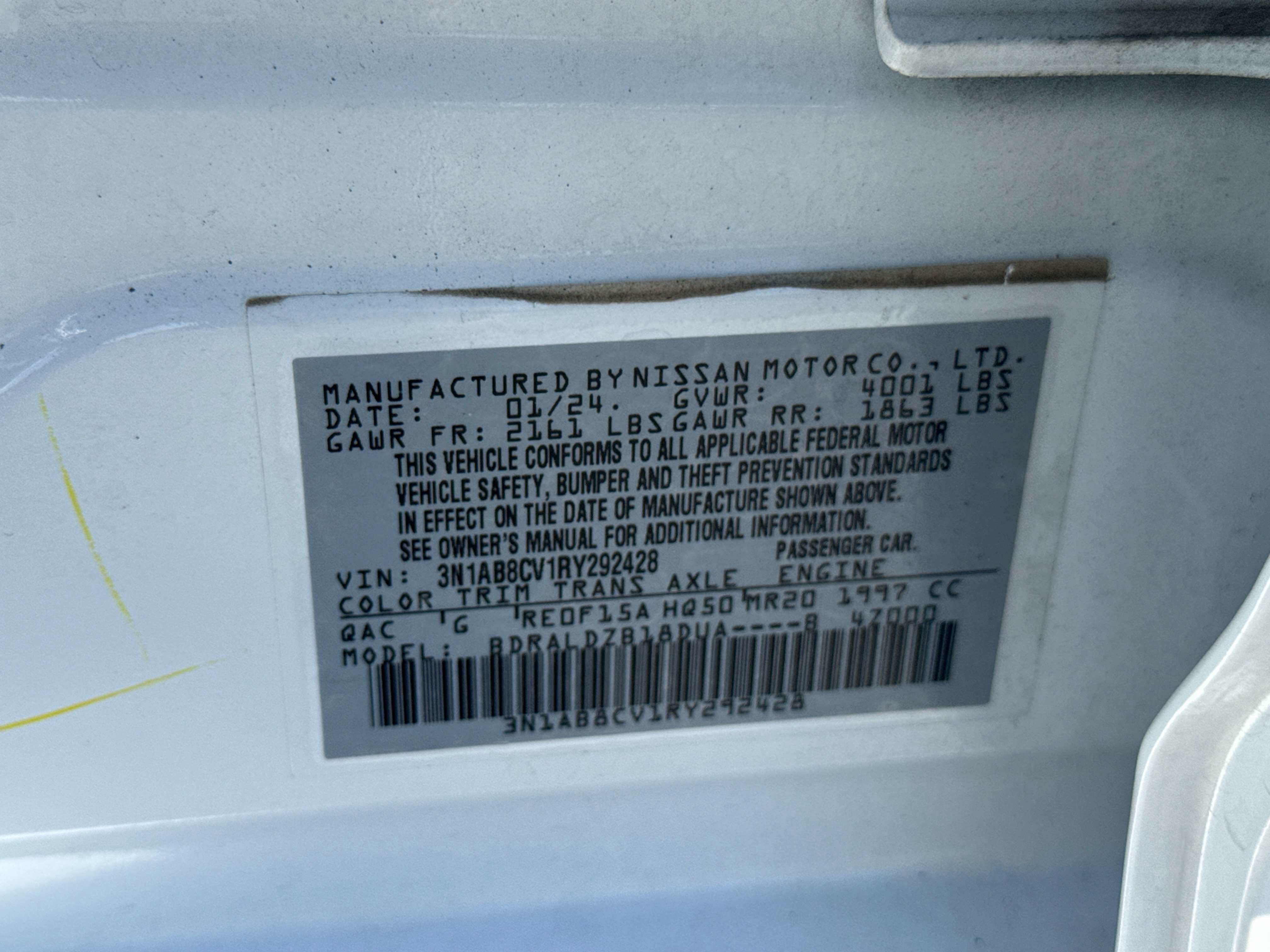 2024 Nissan Sentra SV