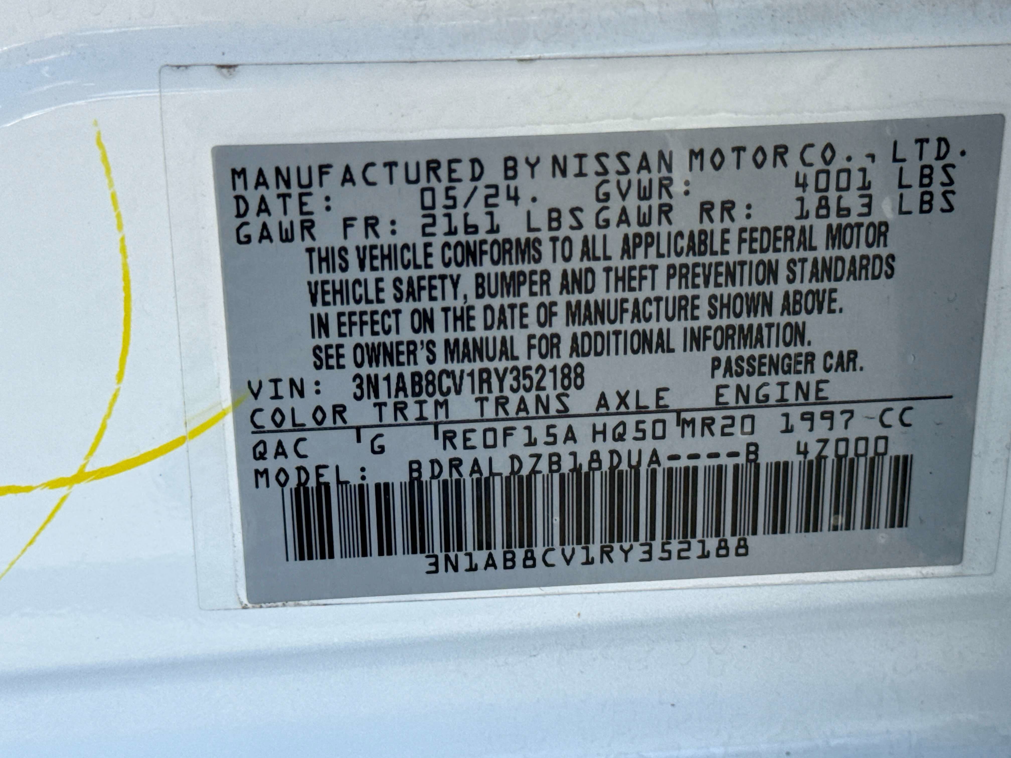 2024 Nissan Sentra SV