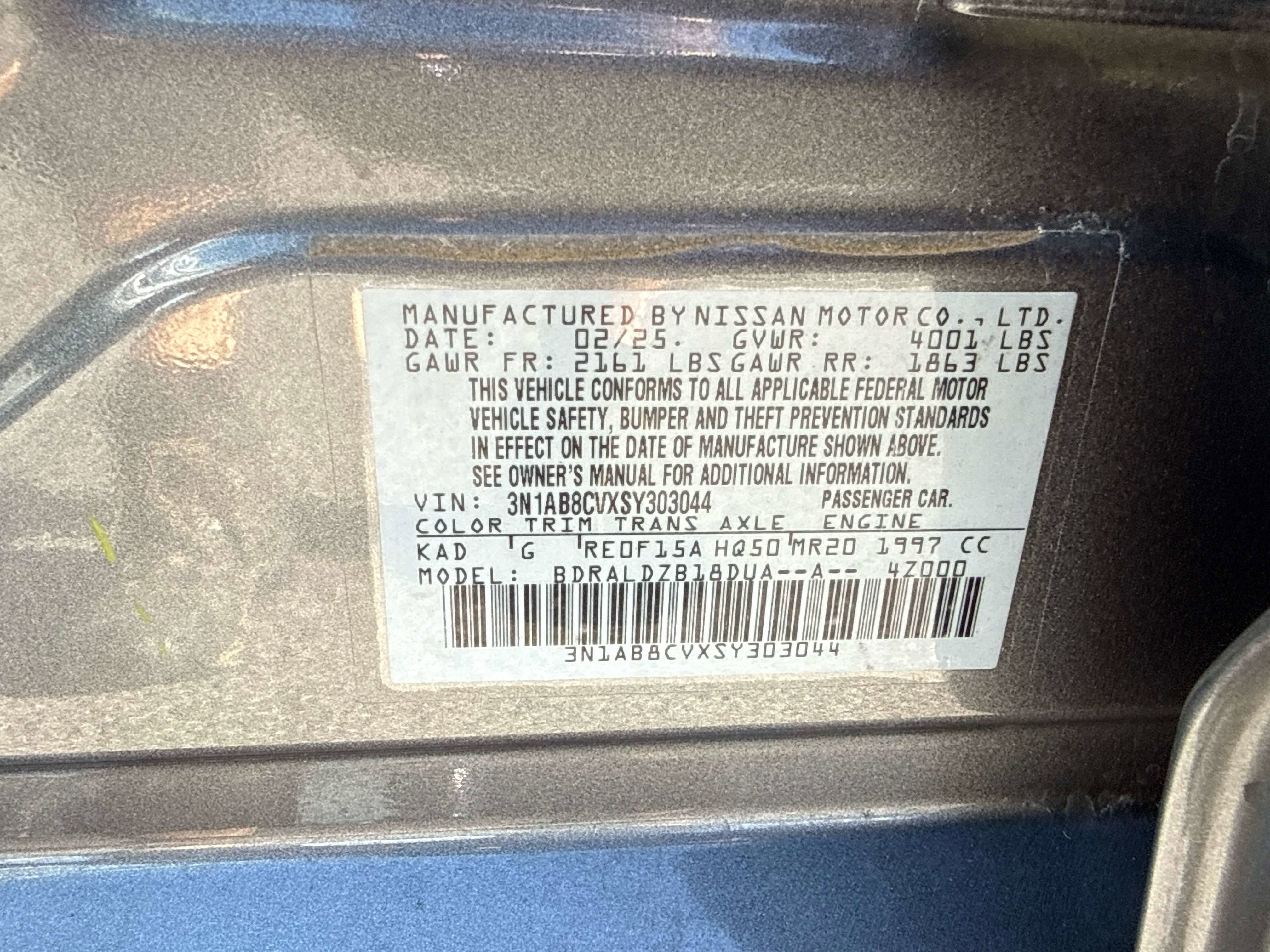 2025 Nissan Sentra SV