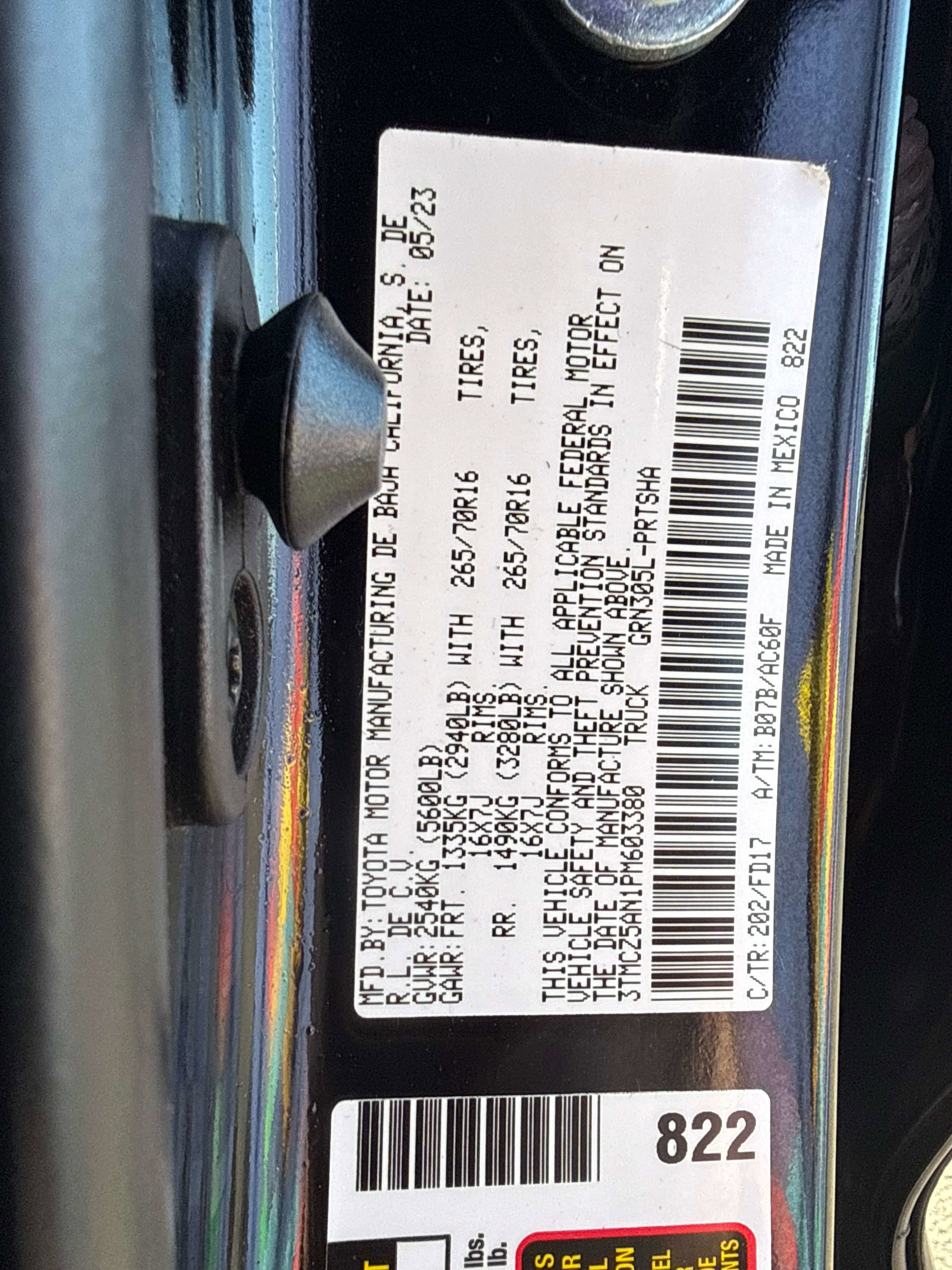 2023 Toyota TACOMA TRD OFFRD TRD Off Road