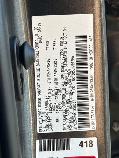 2019 Toyota TACOMA SR SR