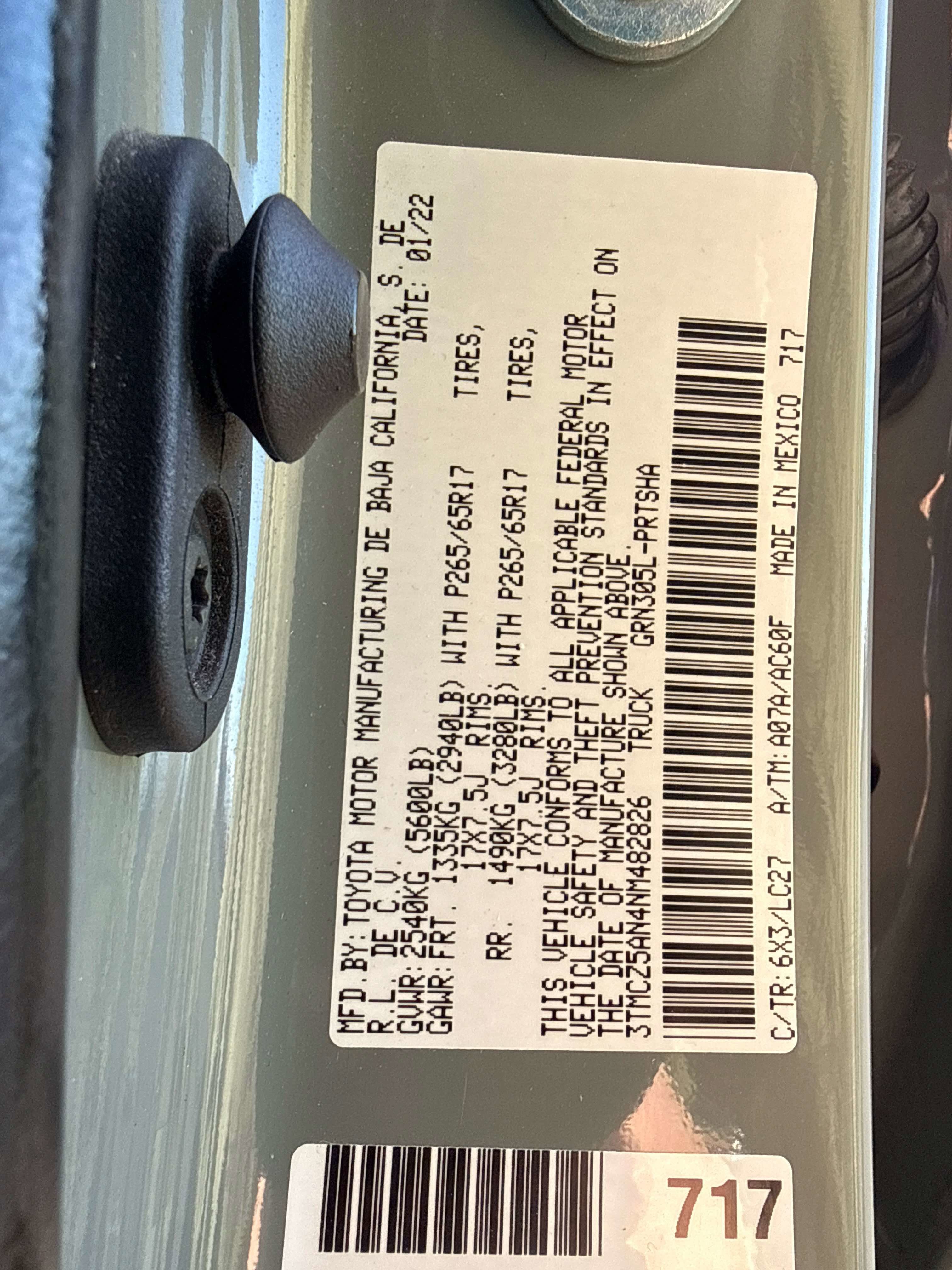 2022 Toyota TACOMA TRD SPORT TRD Sport