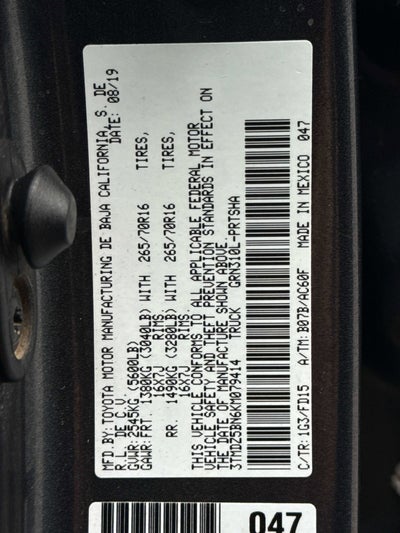 2019 Toyota TACOMA TRD OFFRD TRD Off Road