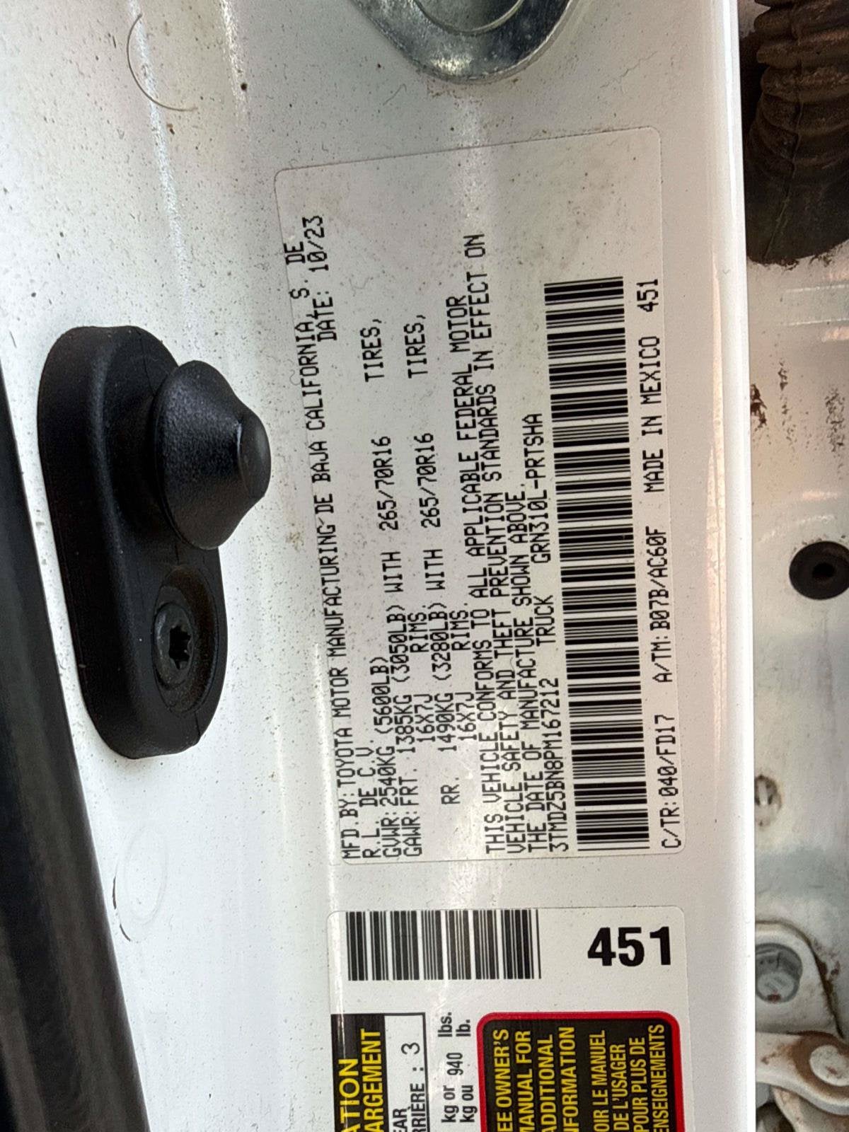 2023 Toyota Tacoma TRD Sport