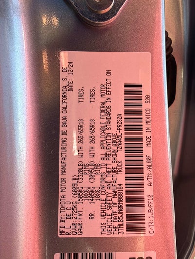 2024 Toyota TACOMA SR5 SR5