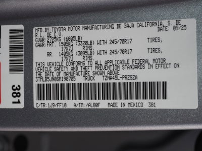 2025 Toyota Tacoma SR5