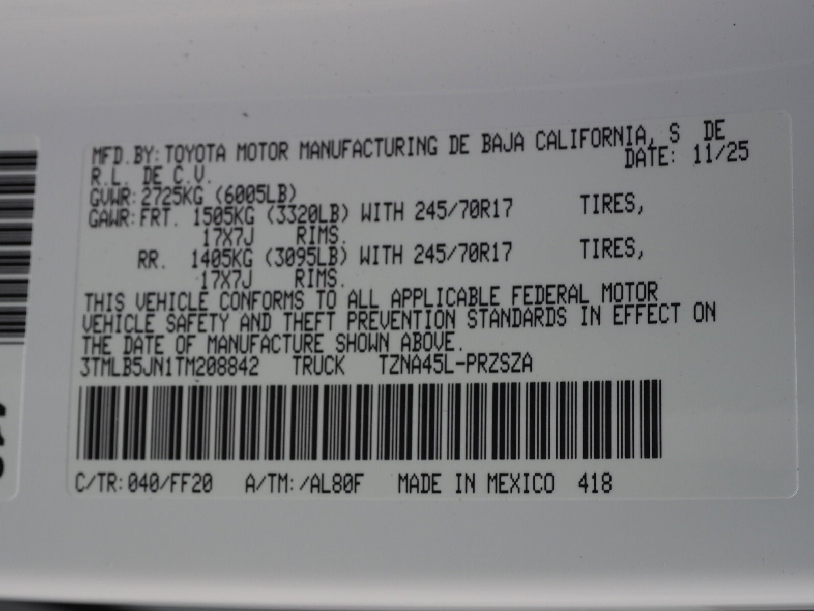 2026 Toyota Tacoma SR5