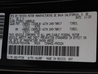 2026 Toyota Tacoma SR5