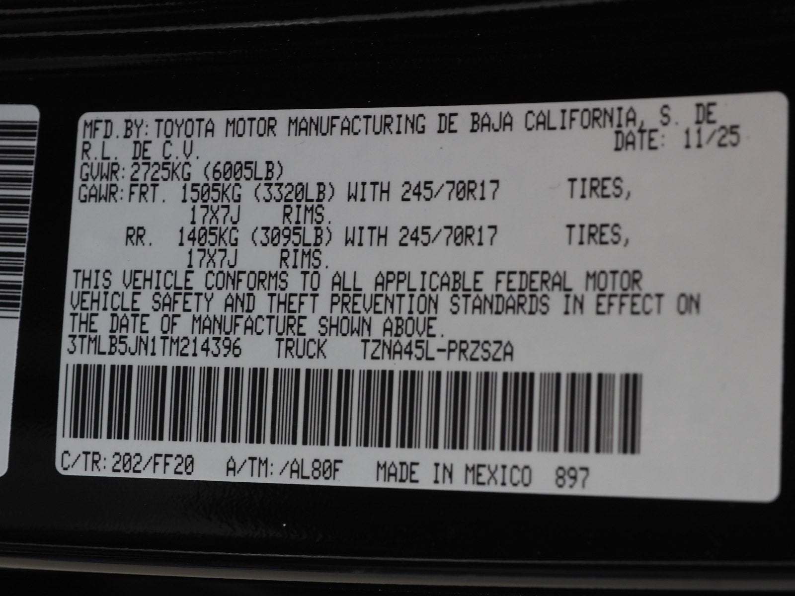 2026 Toyota Tacoma SR5