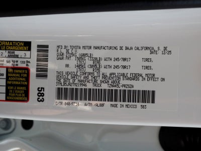 2026 Toyota Tacoma SR5