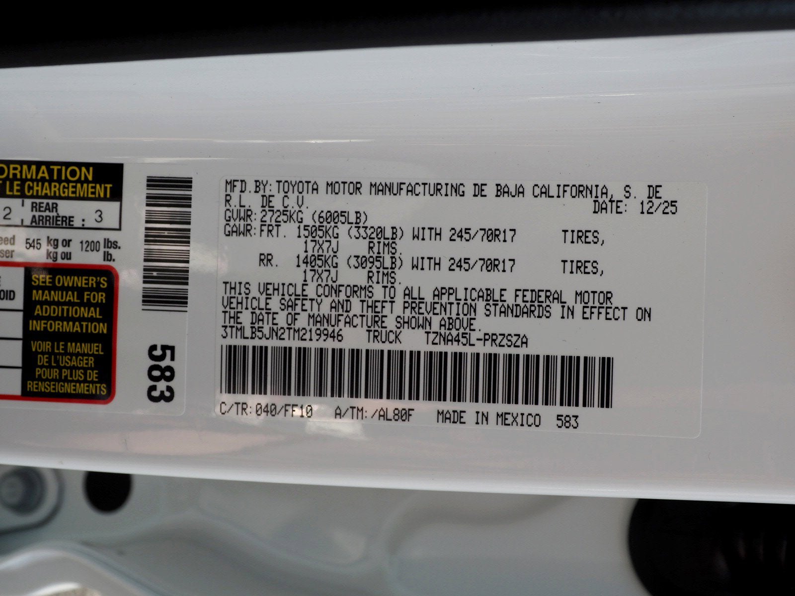 2026 Toyota Tacoma SR5