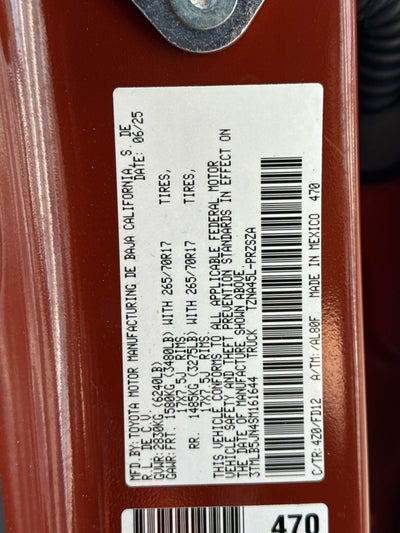 2025 Toyota TACOMA TRD OFFRD TRD Off Road