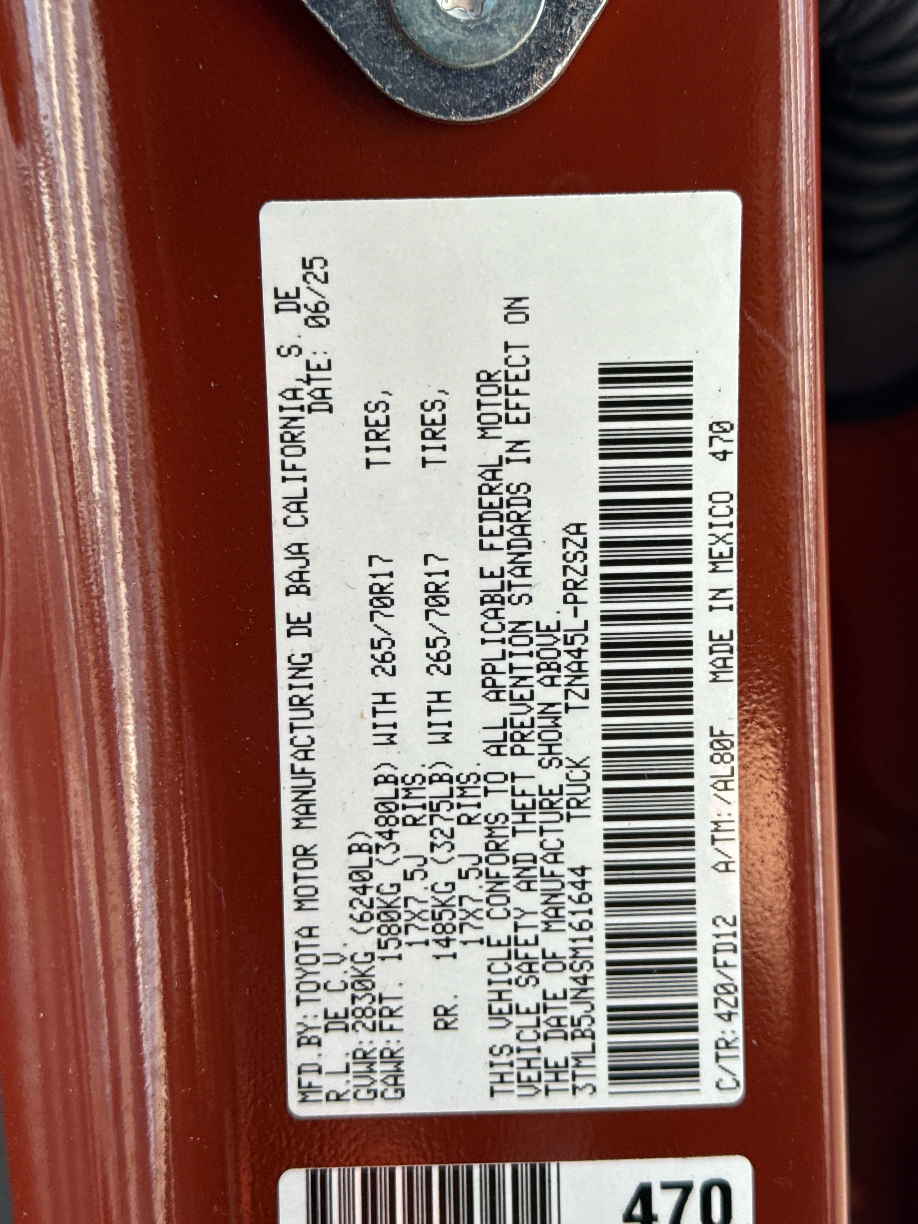 2025 Toyota TACOMA TRD OFFRD TRD Off Road