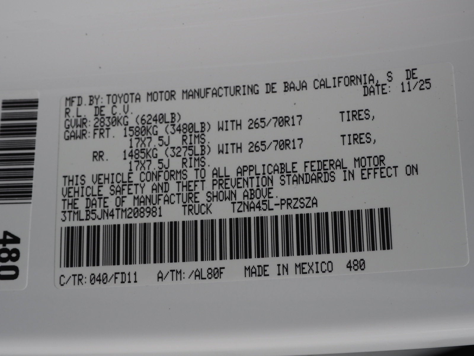 2026 Toyota Tacoma TRD Off Road