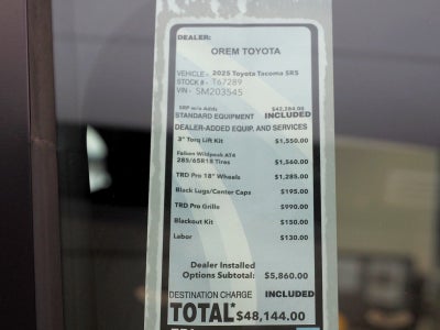 2025 Toyota Tacoma SR5