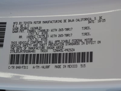 2025 Toyota Tacoma TRD Off-Road