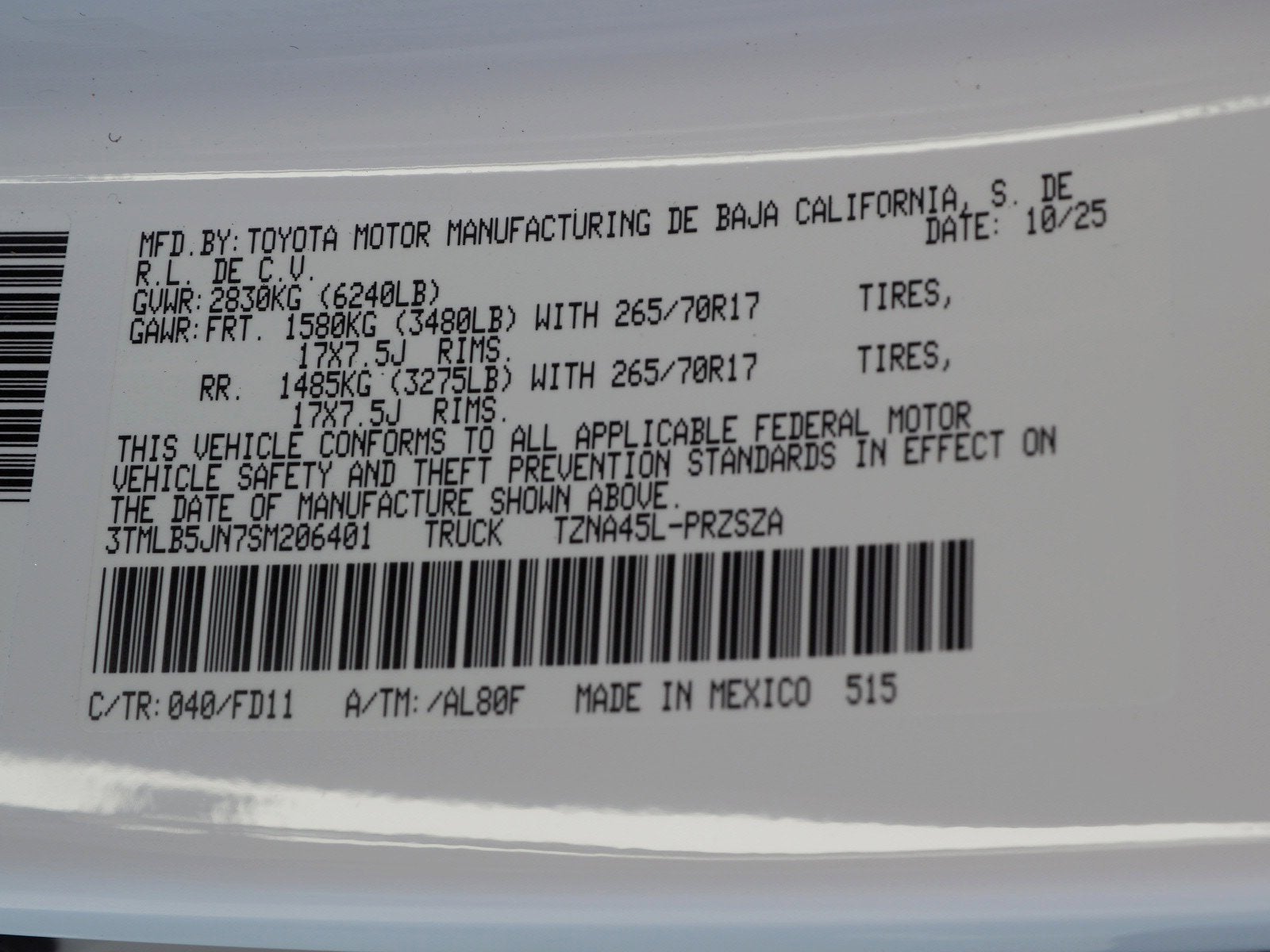 2025 Toyota Tacoma TRD Off-Road