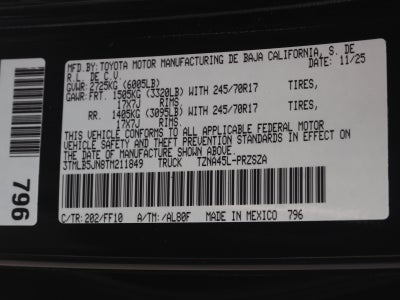 2026 Toyota Tacoma SR5