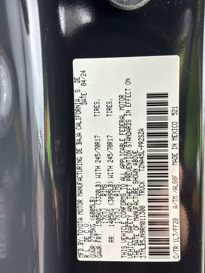 2024 Toyota TACOMA SR5 SR5