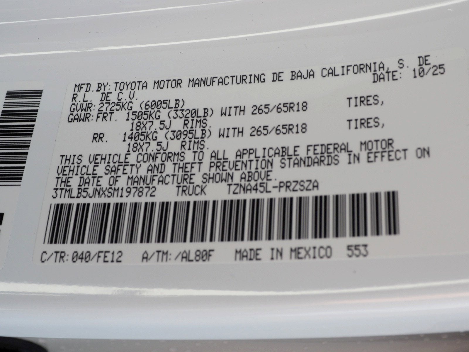 2025 Toyota Tacoma TRD Sport