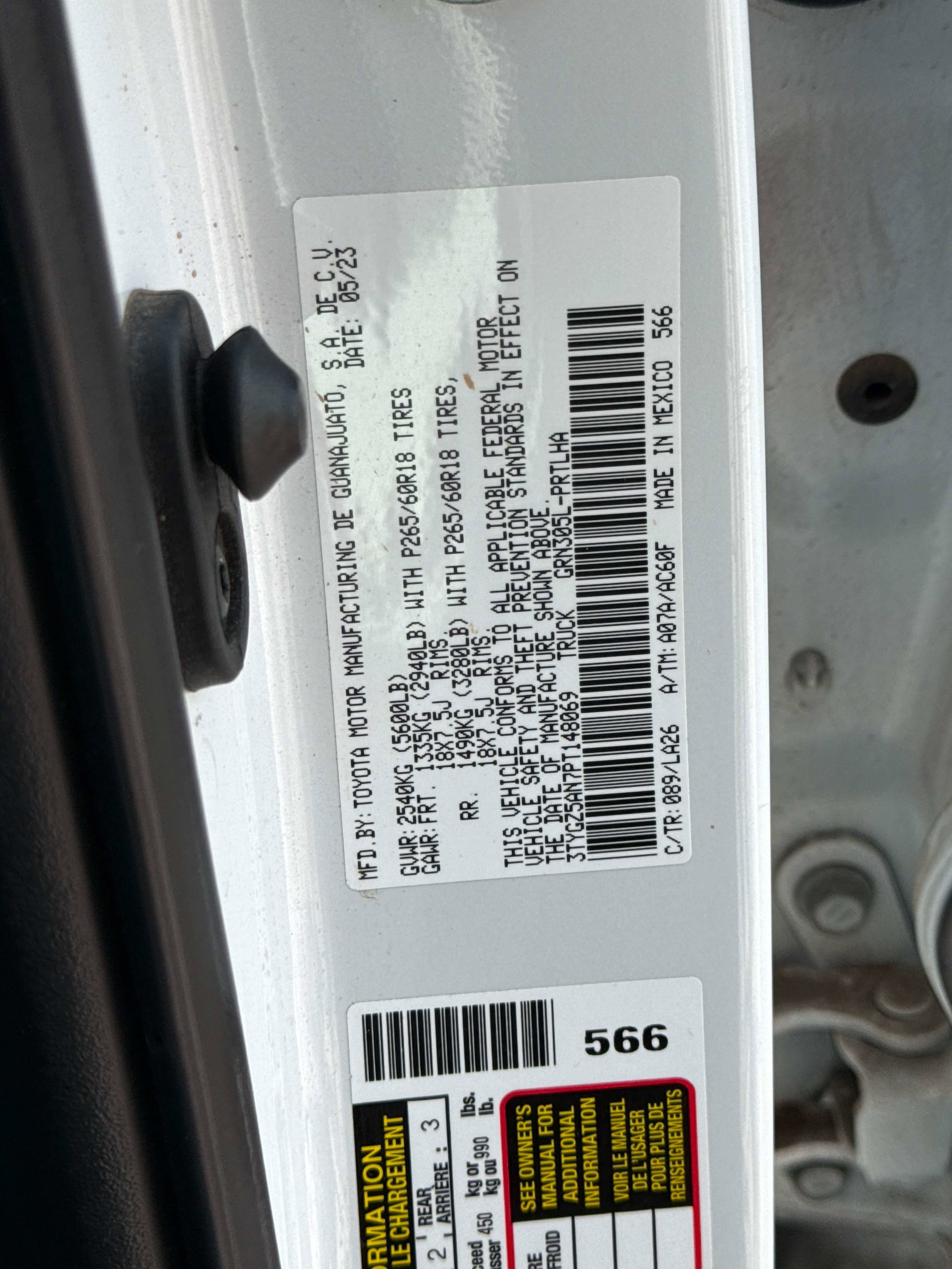 2023 Toyota TACOMA LIMITED Limited