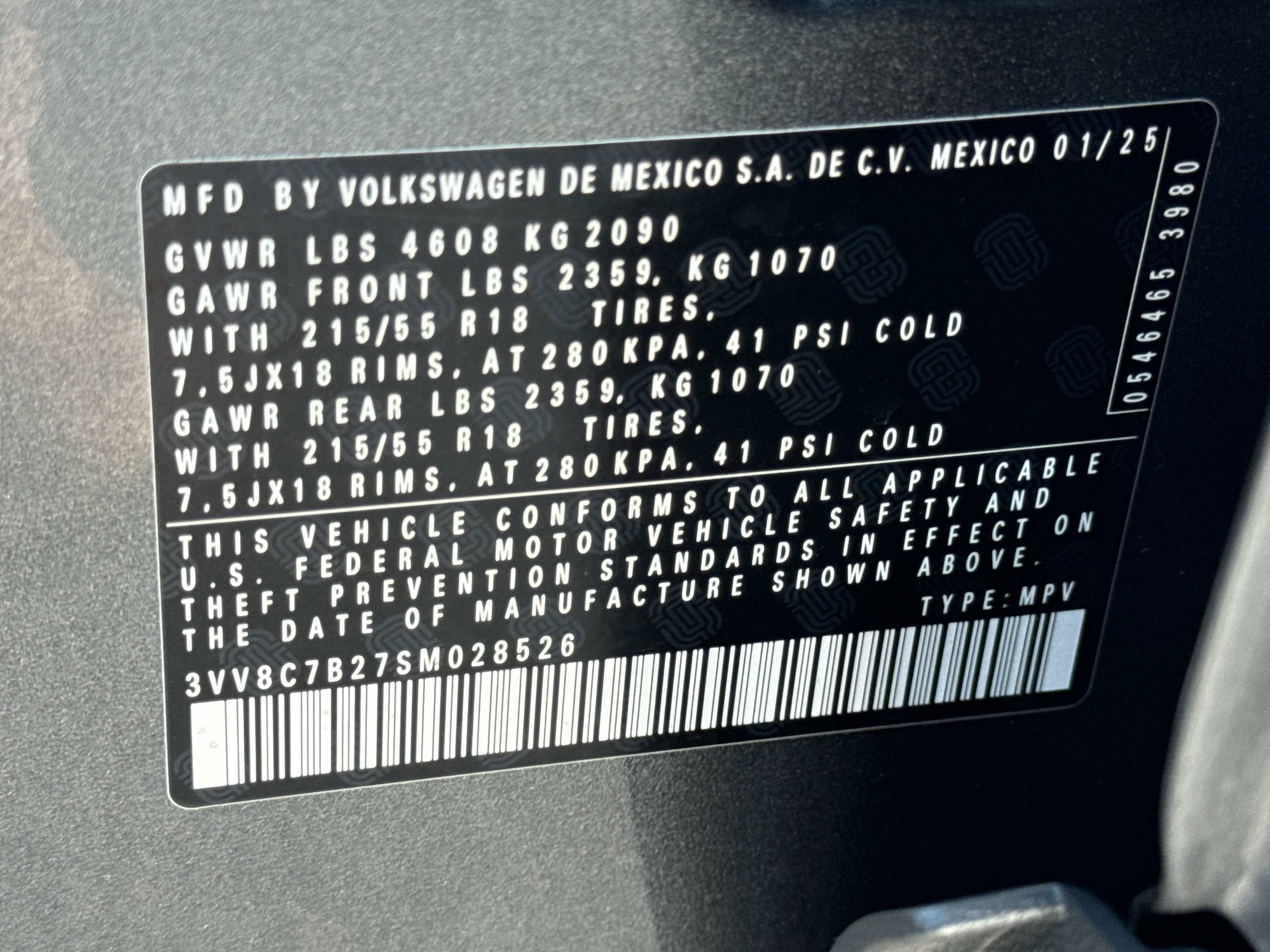 2025 Volkswagen Taos S