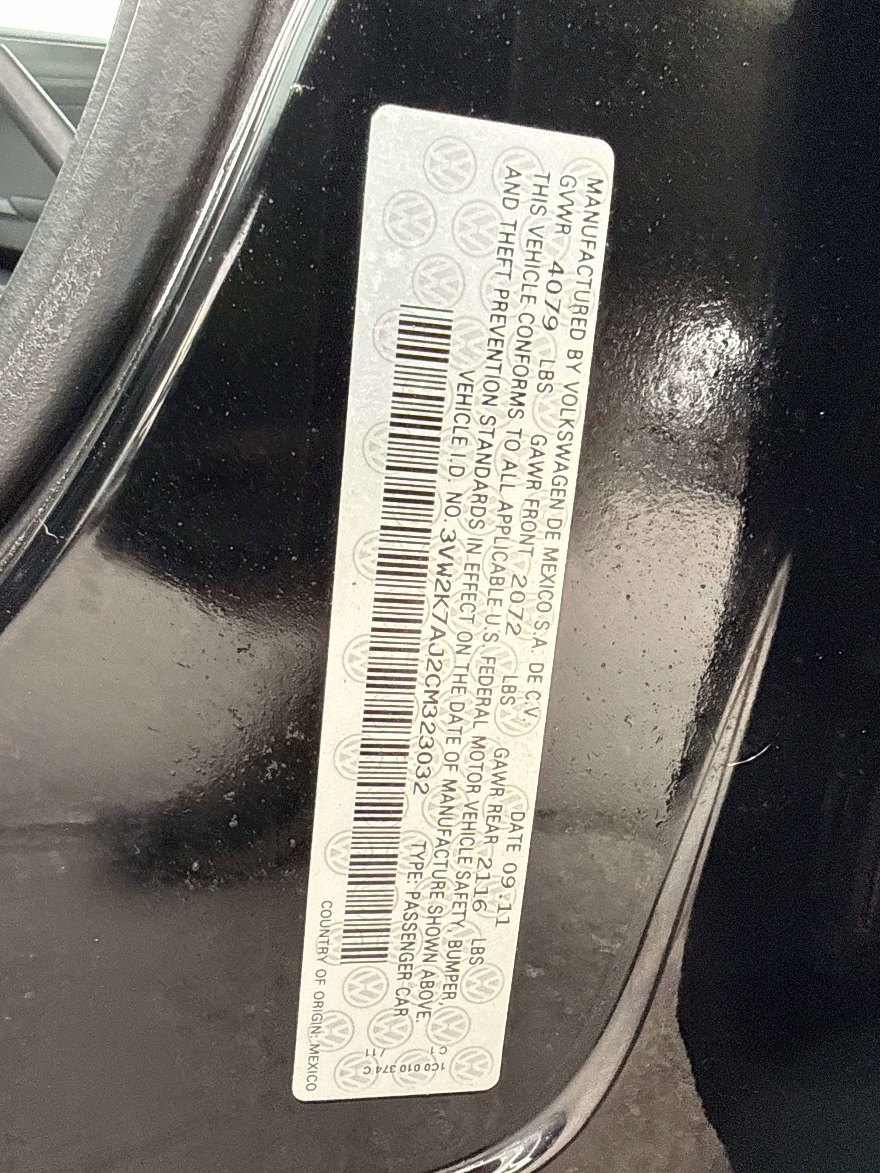 2012 Volkswagen Jetta S