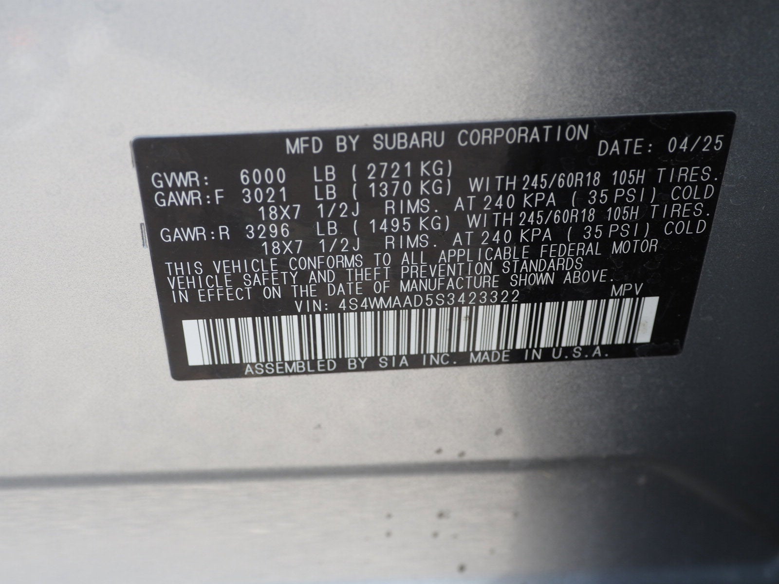 2025 Subaru Ascent Premium