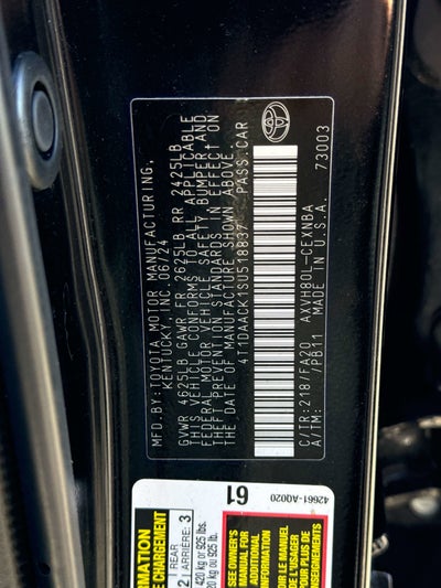 2025 Toyota CAMRY LE