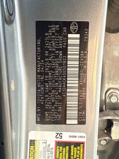2025 Toyota CAMRY SE