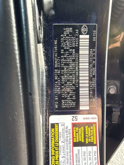2021 Toyota Camry SE Nightshade