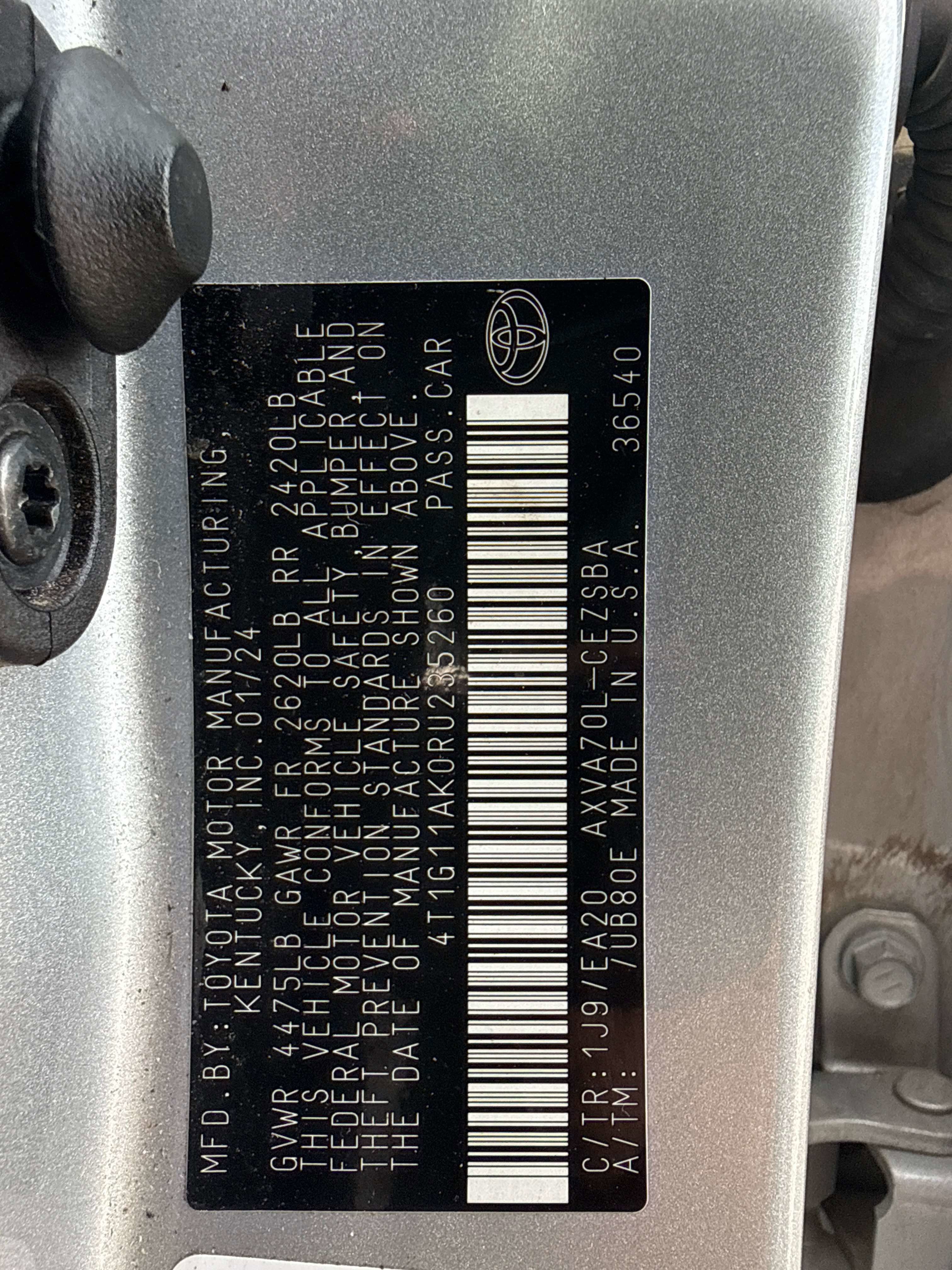 2024 Toyota CAMRY SE