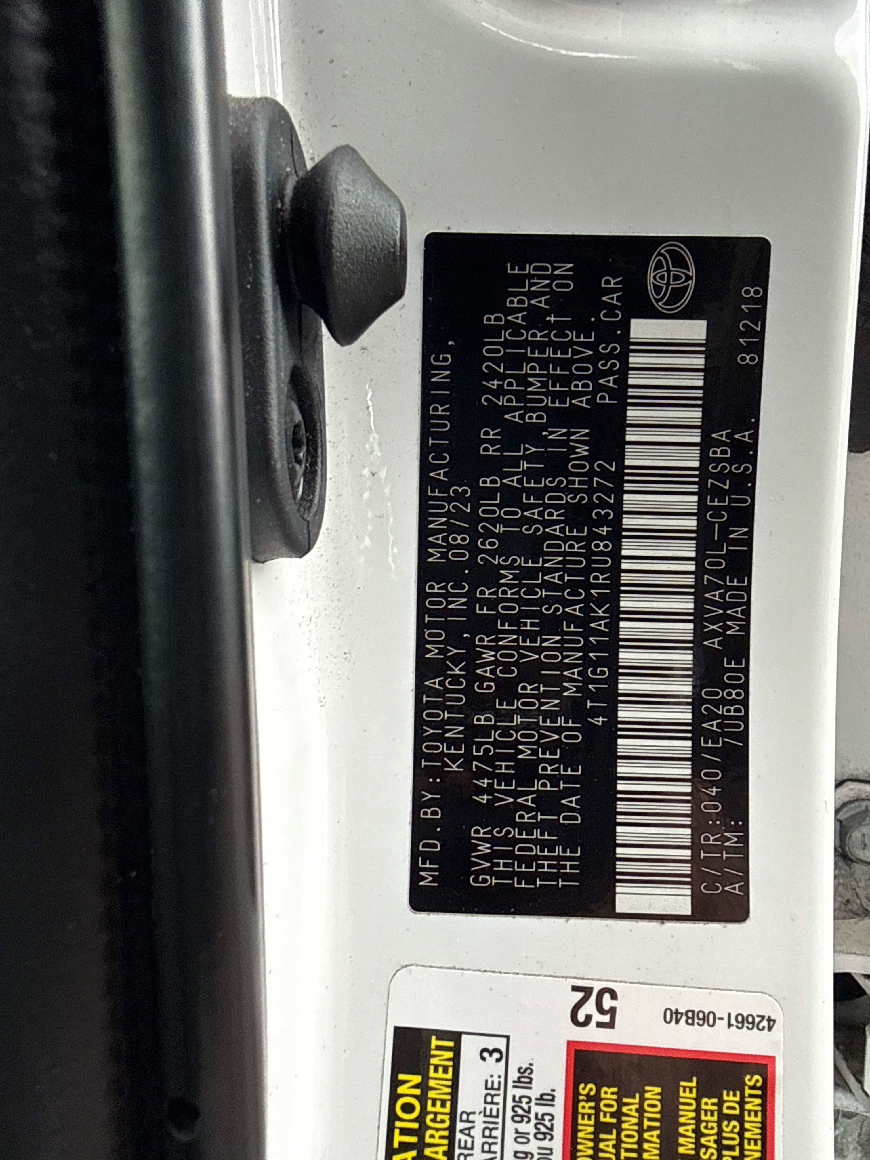 2024 Toyota CAMRY SE