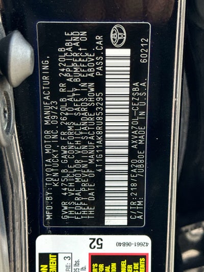 2024 Toyota CAMRY SE